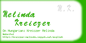 melinda kreiczer business card